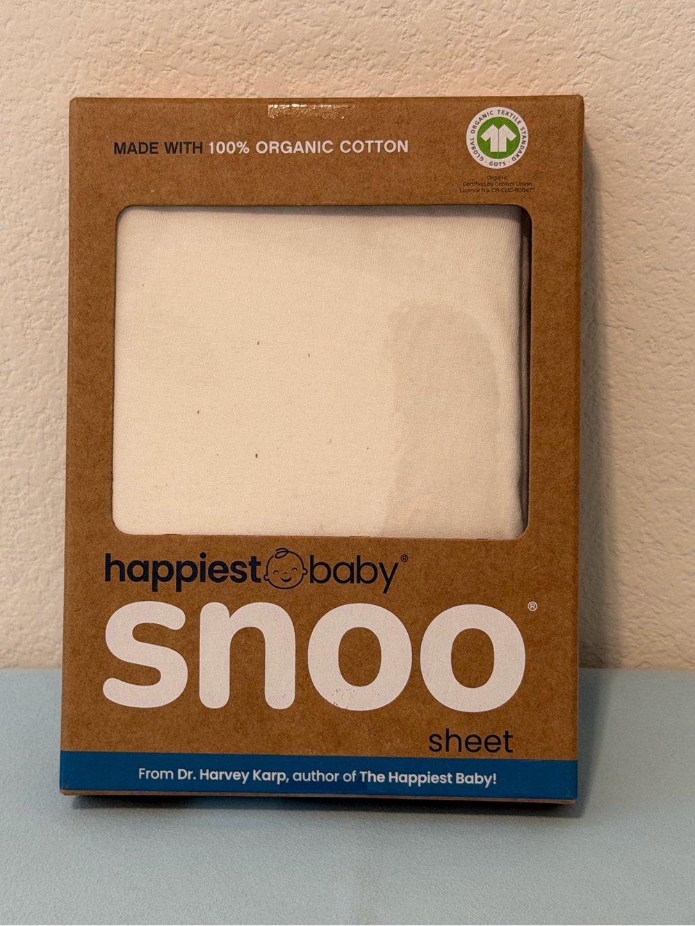 Happiest Baby 100% Organic Cotton Snoo Bassinet Sheet, Ivory